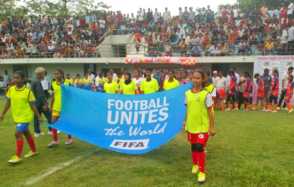 JFA U-14 রংপুর জোনে রংপুরকে ১-০ গোলে হারিয়ে চ্যাম্পিয়ন গাইবান্ধা জেলা।
